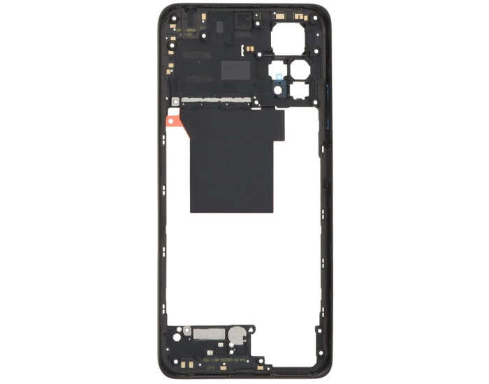 Середня частина корпуси для Xiaomi Redmi Note 12 Pro 4G, чорна