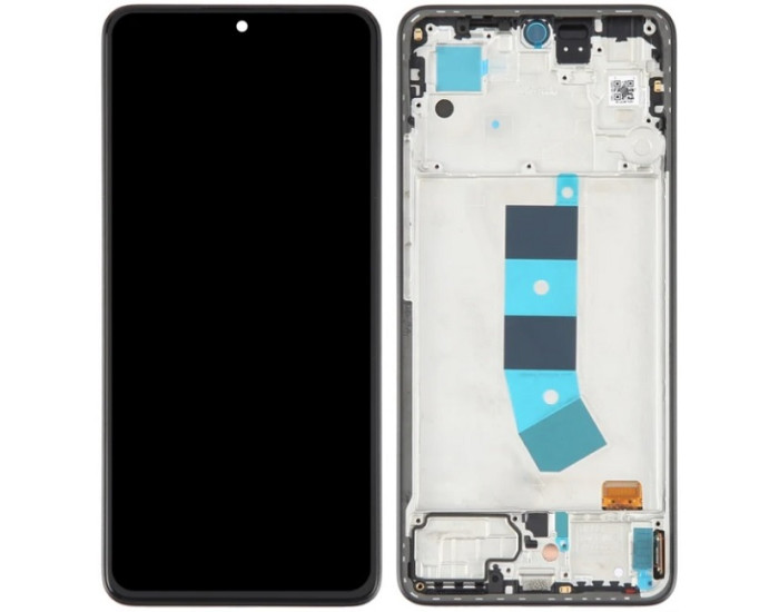 Дисплей с сенсорным экраном (модуль) Xiaomi Redmi Note 13 4G черный с рамкой Midnight Black, TFT без функции отпечатка пальца
