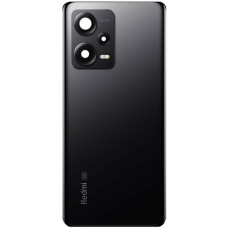 Задняя панель корпуса для Xiaomi Redmi Note 12 Pro Plus со стеклом камеры, Obsidian Black, оригинал