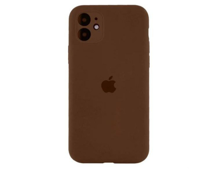 Чохол-силікон оригінал Full Camera Soft Matte iPhone 12 Pro, Коричневий