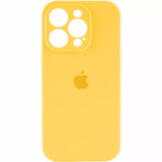 Чехол-силикон оригинал Full Camera Soft Matte iPhone 15 Pro (Желтый / Yellow)