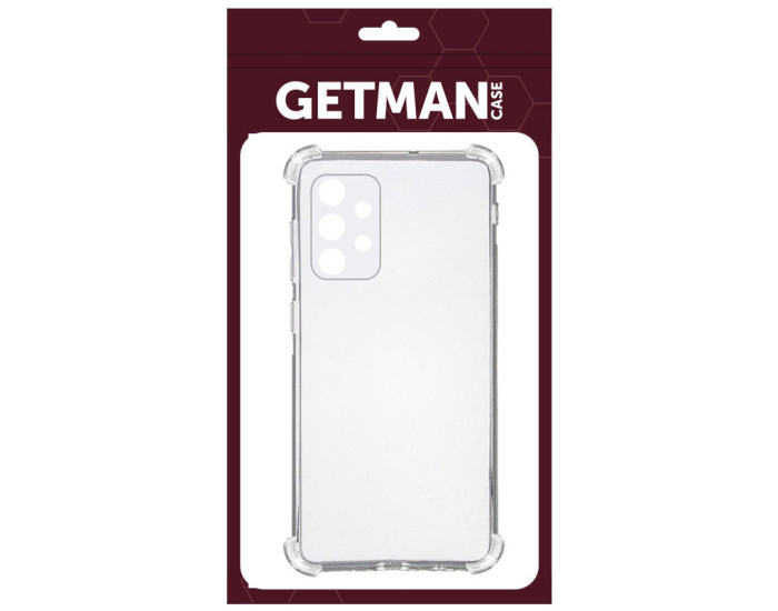 Чохол-силікон Getman Ease logo посилені кути Samsung Galaxy A23 4G, Прозорий