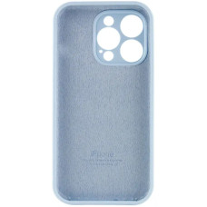 Чехол-силикон оригинал Full Camera Soft Matte iPhone 15 Pro (Голубой / Sweet Blue)