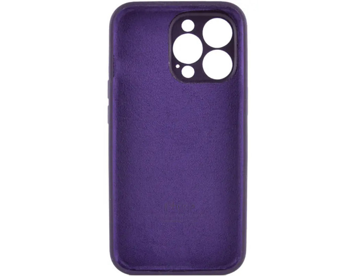 Чехол-силикон оригинал Full Camera Soft Matte iPhone 16 Pro Max (Темно-фиолетовый / Dark Violet)