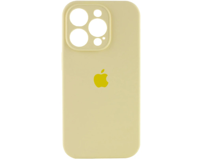 Чехол-силикон оригинал Full Camera Soft Matte iPhone 16 Pro Max (Светло-желтый / Light Yellow)
