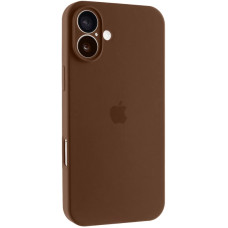 Чехол-силикон оригинал Full Camera Soft Matte iPhone 16 (Коричневый / Brown)