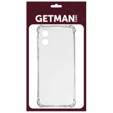 Чохол-силікон Getman Ease logo посилені кути Motorola G13, Прозорий