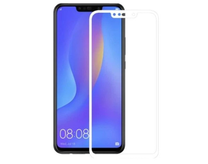 Защитное cтекло Huawei P Smart Plus /Nova 3i, 5D White