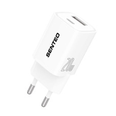 Сетевое зарядное устройство SENTEO S-03 (USB-A+USB-C) (PD) (18W/20W) (2Port) (Черный  Black)