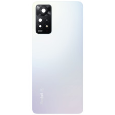 Задняя крышка для Xiaomi Redmi Note 11 Pro 4G/5G, белая со стеклом камеры, оригинал