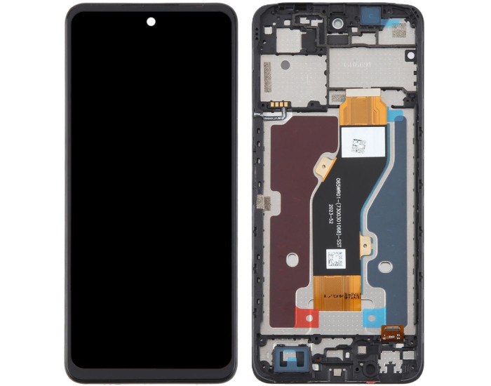 Дисплей с сенсорным экраном (модуль) ZTE Blade A75 4G /Blade V60 Design /Nubia V60 Design, черный c рамкой, оригинал