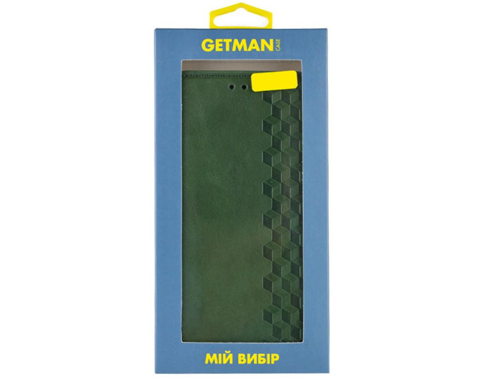 Чохол-книга шкіряний GETMAN Cubic Motorola Moto G06, Зелений