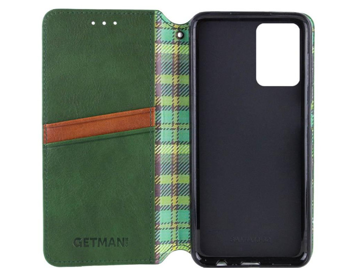 Чохол-книга шкіряний GETMAN Cubic Motorola Moto G06, Зелений