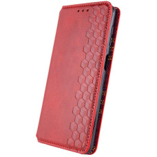 Чохол-книга шкіряний GETMAN Cubic Motorola Moto G06, червоний