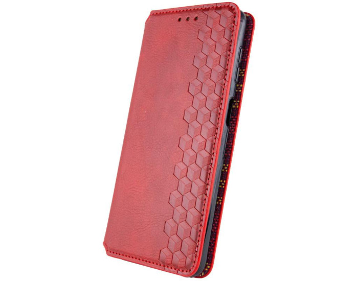 Чохол-книга шкіряний GETMAN Cubic Motorola Moto G06, червоний