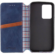 Чохол-книга шкіряний GETMAN Cubic Motorola Moto G06, синій