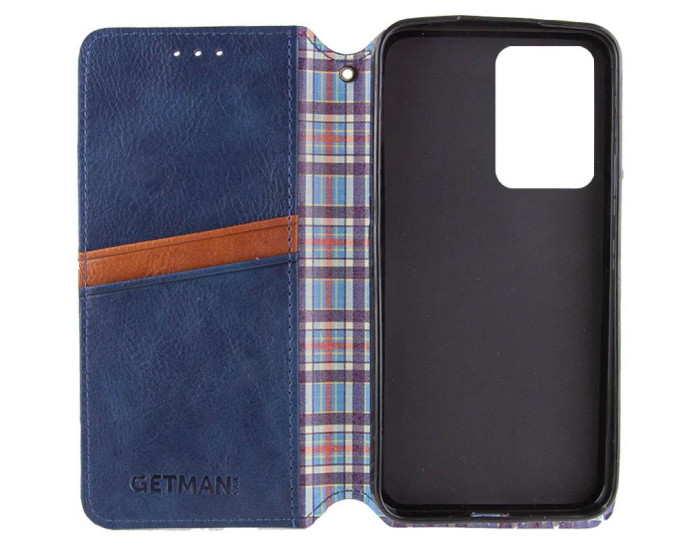 Чохол-книга шкіряний GETMAN Cubic Motorola Moto G06, синій