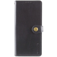 Чехол-книга Кожаный GETMAN Gallant Motorola Moto G15 4G, черный