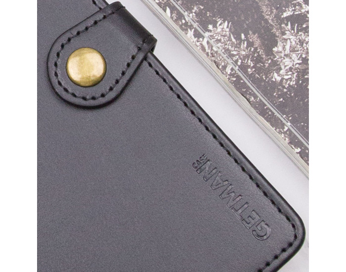 Чохол-книга шкіряний GETMAN Gallant Motorola Moto G15 4G, чорний