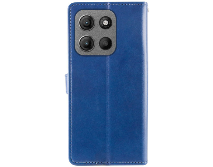 Чохол-книга шкіряний GETMAN Gallant Motorola Moto G15 4G, синій