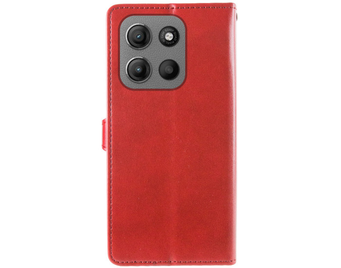 Чохол-книга шкіряний GETMAN Gallant Motorola Moto G15 4G, червоний