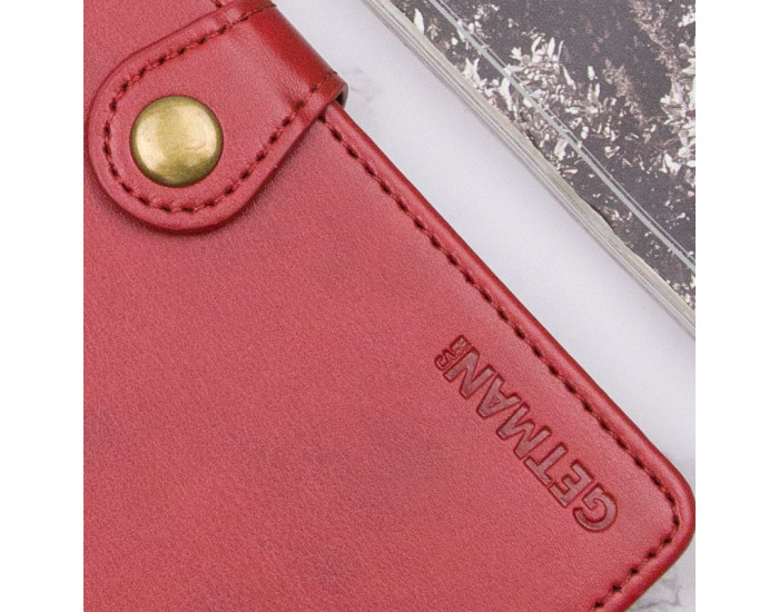 Чохол-книга шкіряний GETMAN Gallant Motorola Moto G15 4G, червоний
