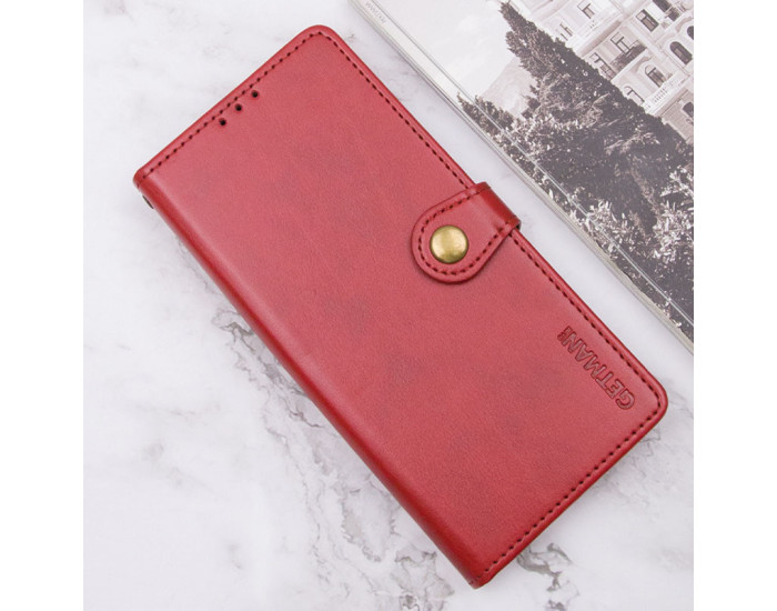 Чохол-книга шкіряний GETMAN Gallant Motorola Moto G15 4G, червоний