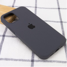 Чехол-силикон оригинал Full Soft Matte iPhone 13 (Серый / Dark Grey)