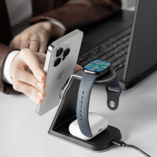 Бездротова зарядка Proove Omni Power 3 in 1 Gray