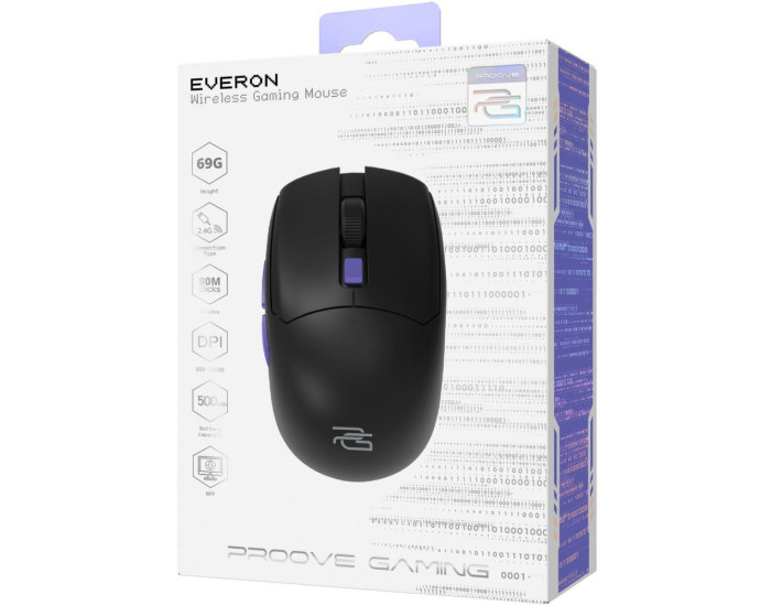 Миша Бездротова Proove Gaming Everon, чорний