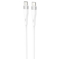 Кабель Proove Light Silicone Plus Type-C to Type-C (60W/1m) White