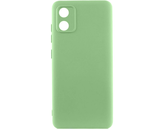 Чохол-силікон GETMAN Liquid Silk Full Camera Motorola Moto E13, Фісташковий