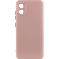 Чохол-силікон GETMAN Liquid Silk Full Camera Motorola Moto E13, Pink sand