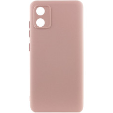 Чохол-силікон GETMAN Liquid Silk Full Camera Motorola Moto E13, Pink sand