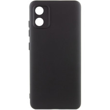 Чохол-силікон GETMAN Liquid Silk Full Camera Motorola Moto E13, чорний