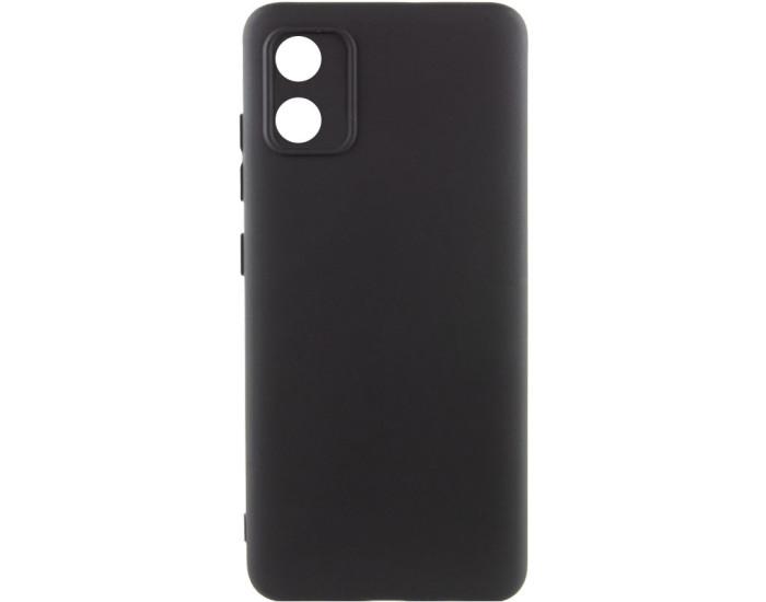 Чохол-силікон GETMAN Liquid Silk Full Camera Motorola Moto E13, чорний