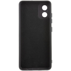 Чохол-силікон GETMAN Liquid Silk Full Camera Motorola Moto E13, чорний