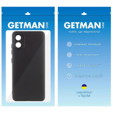 Чохол-силікон GETMAN Liquid Silk Full Camera Motorola Moto E13, чорний
