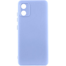 Чохол-силікон GETMAN Liquid Silk Full Camera Motorola Moto E13, бузковий