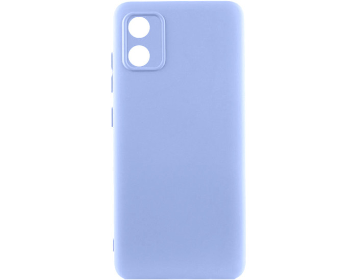 Чохол-силікон GETMAN Liquid Silk Full Camera Motorola Moto E13, бузковий
