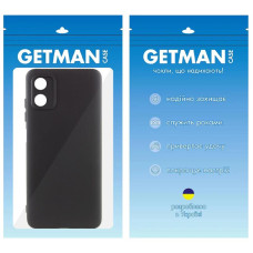 Чохол-силікон GETMAN Liquid Silk Full Camera Motorola Moto G04 /E14, чорний