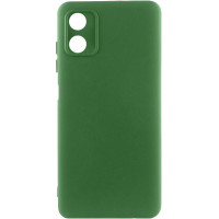 Чохол-силікон GETMAN Liquid Silk Full Camera Motorola Moto G04 /E14, Темно-Зелений