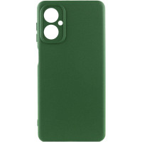 Чохол-силікон GETMAN Liquid Silk Full Camera Motorola Moto G14, Темно-Зелений