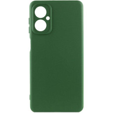 Чохол-силікон GETMAN Liquid Silk Full Camera Motorola Moto G14, Темно-Зелений