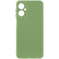 Чохол-силікон GETMAN Liquid Silk Full Camera Motorola Moto G14, Фісташковий