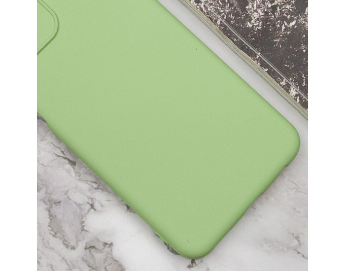 Чохол-силікон GETMAN Liquid Silk Full Camera Motorola Moto G14, Фісташковий
