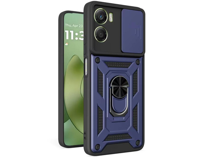 Чехол-Ударопрочный Ummi Camshield Serge Ring Motorola Moto G05 /E15, синий