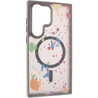 Чохол-силікон TPU+PC Flush with MagSafe Samsung Galaxy S24 Ultra Gray