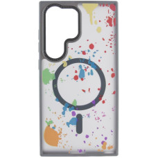 Чехол-силикон TPU+PC Flush with MagSafe Samsung Galaxy S24 Ultra Gray
