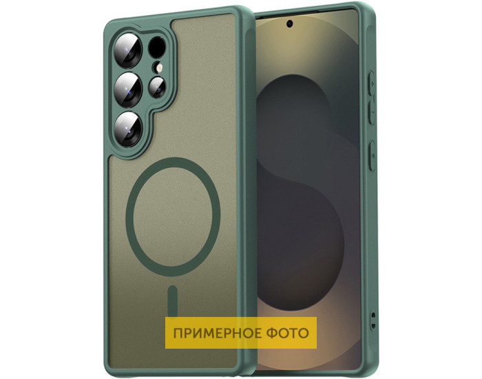 Чехол-силикон TPU Bloom with MagSafe Xiaomi Redmi Note 13 Pro 4G, зеленый